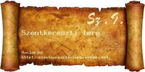 Szentkereszti Imre névjegykártya