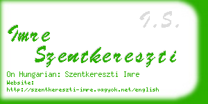 imre szentkereszti business card